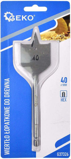Geko Geko Drill with Hexagon Drill Top for Wood 40x152mm