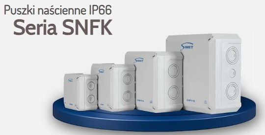 Simet Surface Mounted Electrical Box Watertight IP66
