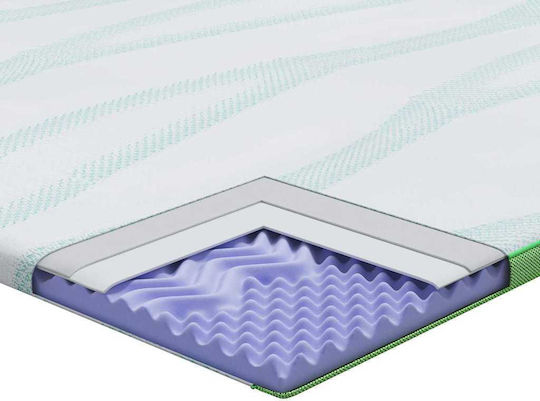 vidaXL Ανώστρωμα Υπέρδιπλο Polyester 160x200x6εκ.