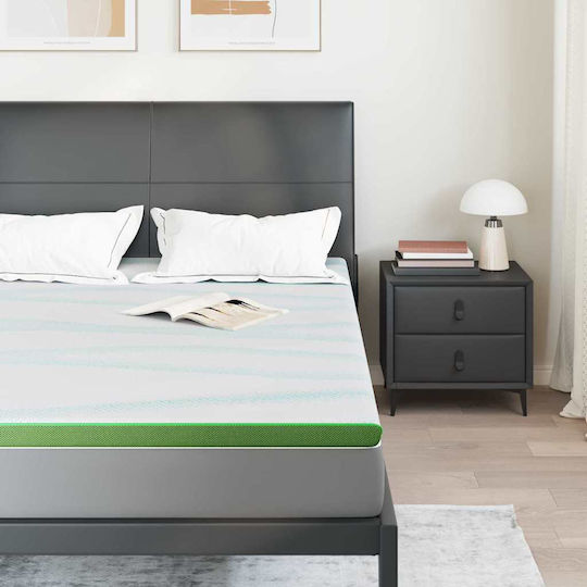 vidaXL Ανώστρωμα Υπέρδιπλο Polyester 160x200x6εκ.