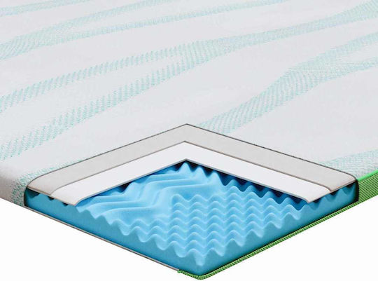 vidaXL Mattress Topper Single Polyester 80x200x6cm