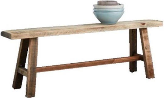 Πάγκος Τραπεζαρίας Tribeca 120x20x50εκ. ξύλο teak