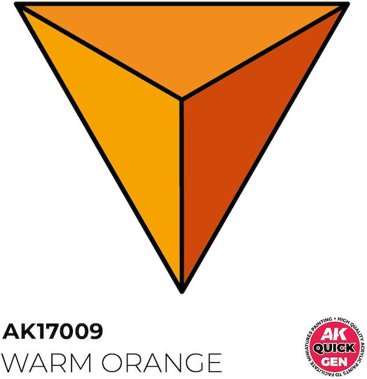 AK Interactive Χρώμα Μοντελισμού Warm Orange 17ml
