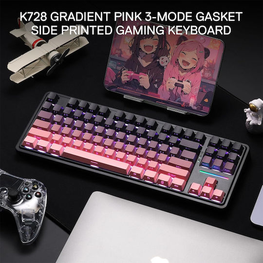 Redragon K728SP-RGB-PRO Wireless Gaming Mechanical Keyboard Tenkeyless with RGB lighting (English US)