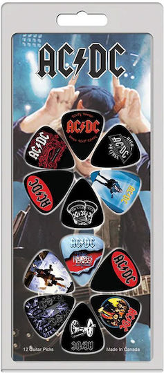 Perri's Πένες Κιθάρας AC/DC Artwork Σετ 12τμχ