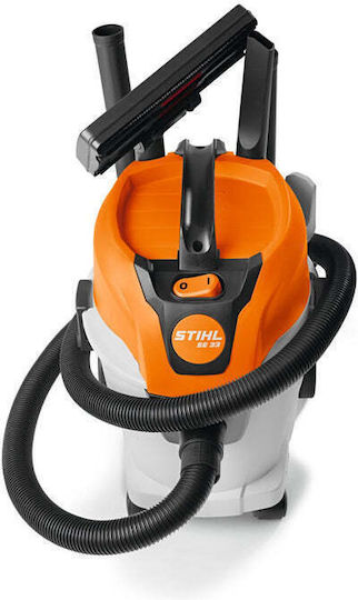 Stihl SE 33 Прахосмукачка За Течности / Твърди 1400W с Пластмаса Контейнер 12лт