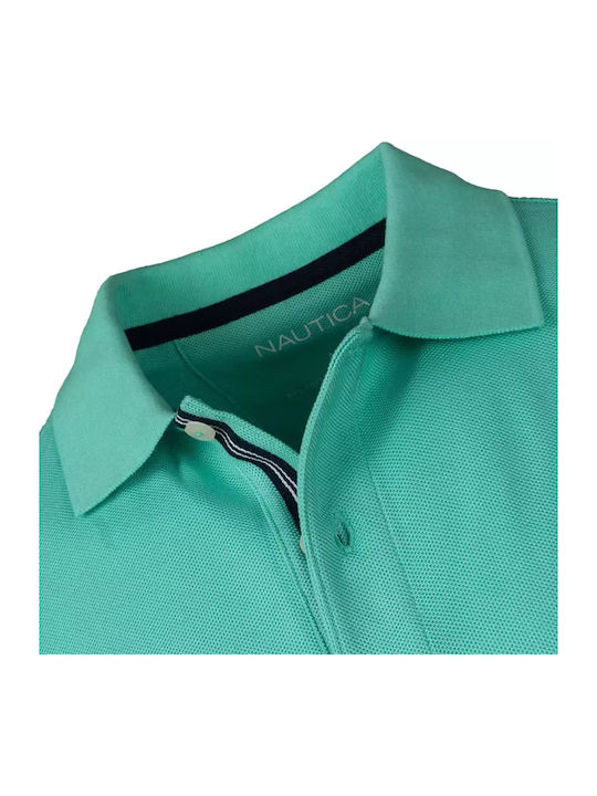 Polo Short Sleeve Blouse Aqua