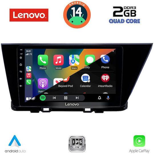 Lenovo Car Audio System for Kia Niro 2017-2021 (Bluetooth/USB/WiFi/GPS/Apple-Carplay/Android-Auto) with Touch Screen 9"