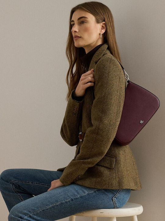 Leather Women's Bag Shoulder Burgundy