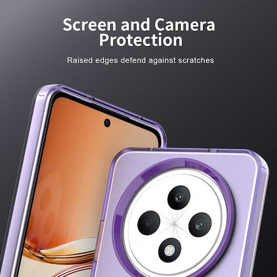 Techsuit Задна корица Пластмаса / Силикон Лилав (Galaxy A40Oppo A60)