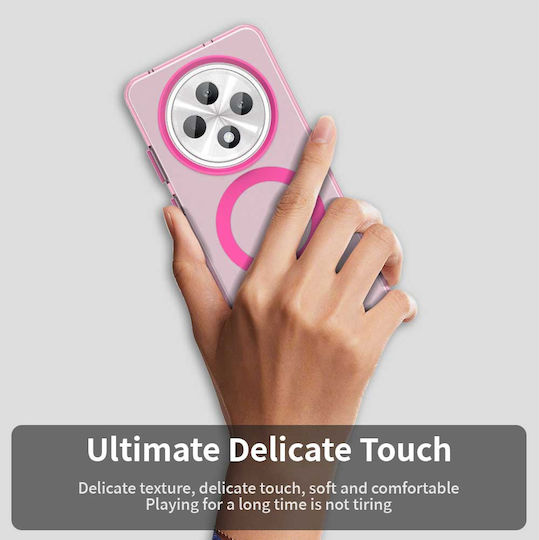 Techsuit Umschlag Rückseite Kunststoff / Silikon Rosa (Galaxy A40Oppo A60)