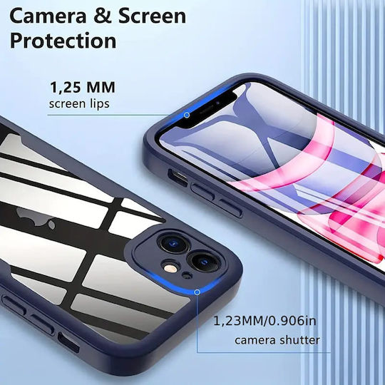 Techsuit ColorVerse 360 Vollschutz Silikon Set mit gehärtetem Glas Schwarz