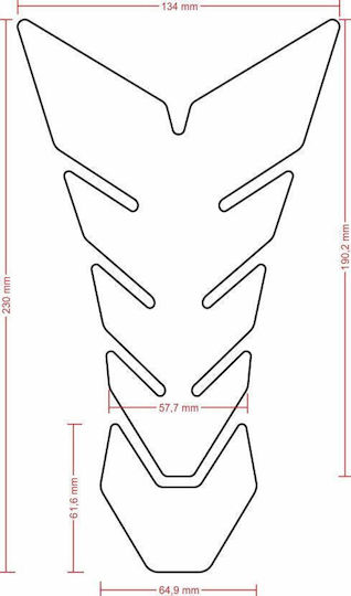 Стикер за резервоар Cgan135p Tankpad Print