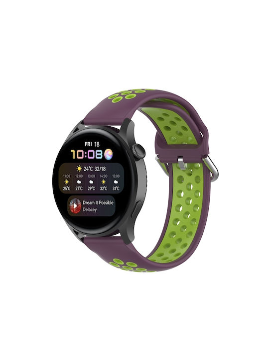 Λουράκι Σιλικόνης Μωβ (Huawei Watch GT 2eHonor GS Pro)