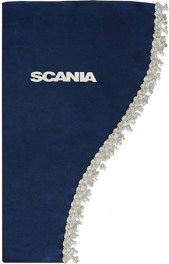 Set of 3 Blue Curtains Scania