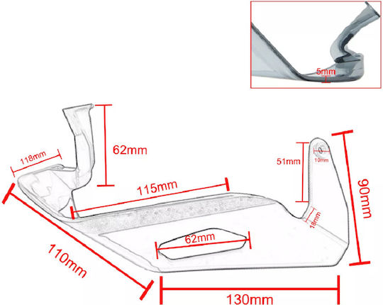 Honda Motorcycle Windshield & Windscreen Transparent Visor for Honda CRF1100L Africa Twin XX-2956-CLR