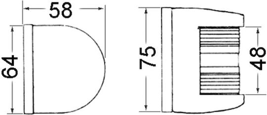 Osculati Bootslaterne ohne Mast 14.234