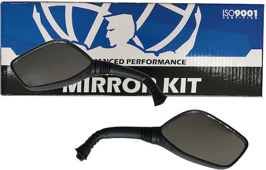 Titan Motorcycle Mirrors 2pcs Black