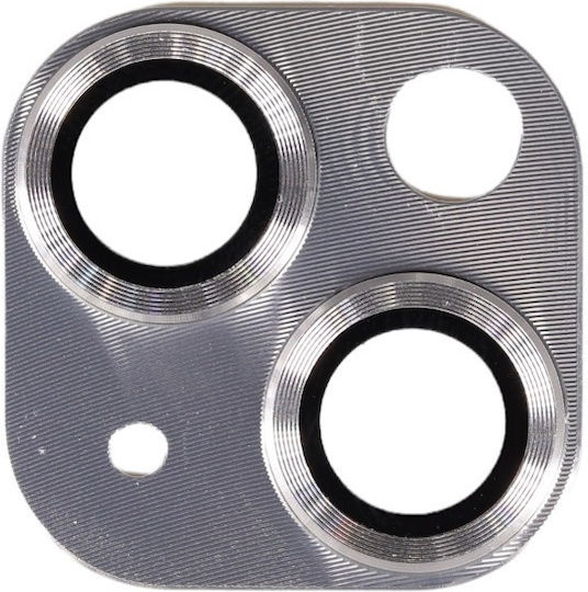 Lens Protector Iphone Camera Protection Metal Frame Silver for the iPhone 13, iPhone 13 Mini