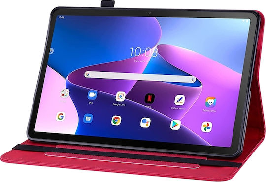 Flip Cover Δερμάτινη Κόκκινη (Lenovo Tab M10 10.1 3rd Gen)