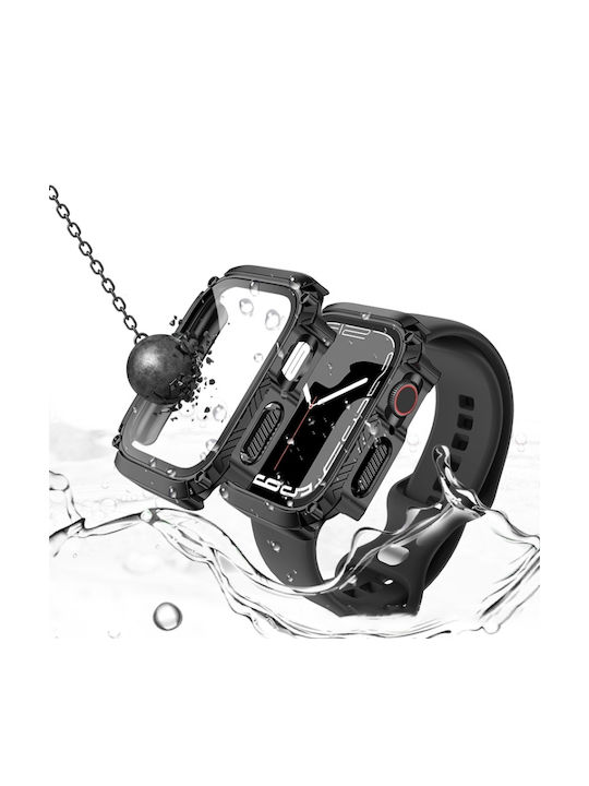 Watch Series 8&7 45mm Plastikhülle mit Glas in Gray Farbe für Apple Watch 45mm