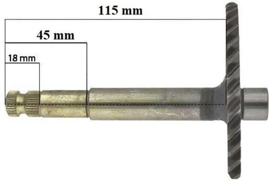 Kick Starter Shaft Plain Gy6 125cc 133mm Roc102243