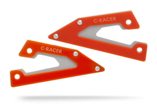 C-Racer Motorcycle Footpeg Protectors KTM 390 Adventure Orange