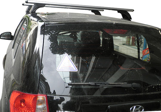 Nordrive Metallic Car Roof Bars for Hyundai Getz 5D 2002-2008 Set with Roof Rack Legs M.P.HGETZ.05