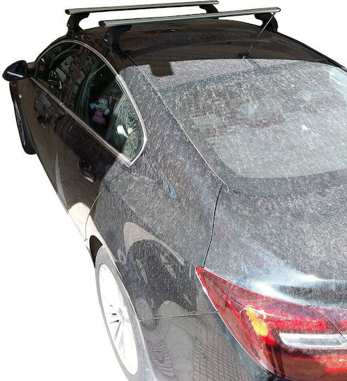 Nordrive Aluminum Car Roof Bars for Opel Insignia 4D Set with Roof Rack Legs