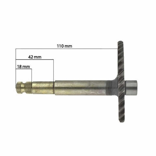 Complete Crankshaft Axis Gy6 125cc 130mm Roc114277
