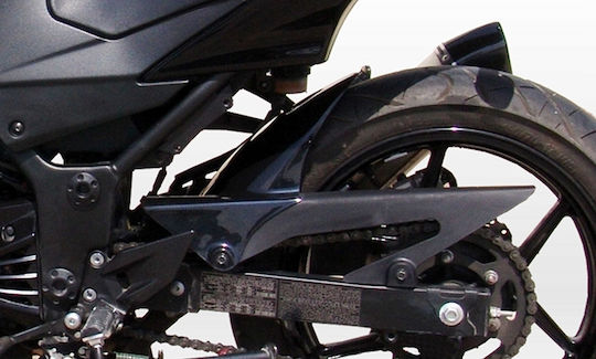 C-Racer Πίσω Φτερό Πίσω Τροχού Μοτοσυκλέτας για Kawasaki Ninja 250 R Μαύρο