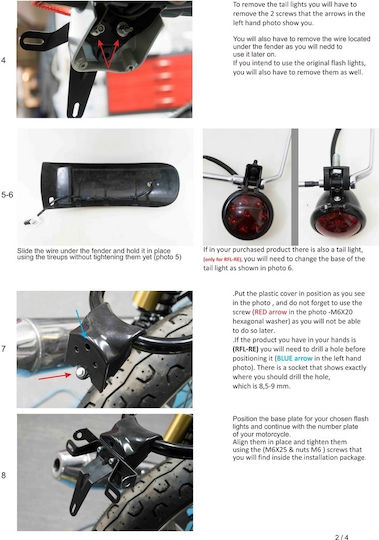 C-Racer Back Motorcycle Rear Wheel Fender for BMW Racer for Kymco LIKE 1pcs
