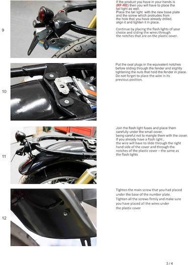 C-Racer Back Motorcycle Rear Wheel Fender for BMW Racer for Kymco LIKE 1pcs