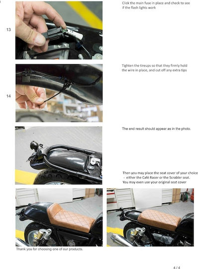 C-Racer Back Motorcycle Rear Wheel Fender for BMW Racer for Kymco LIKE 1pcs