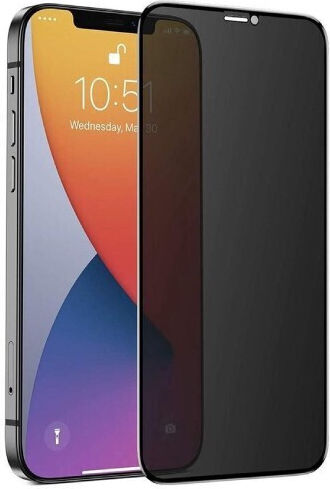 Nuglas 5D Privacy Full Face Tempered Glass (iPhone 12 / 12 Pro)
