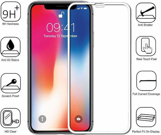 5D Full Glue Full Face Tempered Glass White (Pocophone F1)
