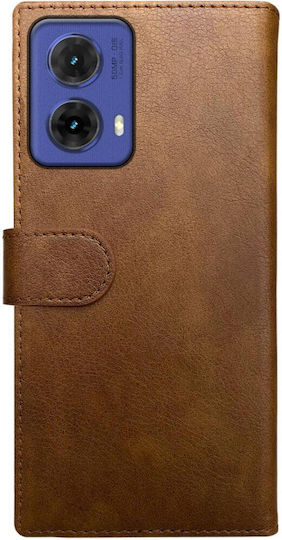 Rosso Element Pu Wallet Synthetic Leather / Silicone Brown (Moto G85)