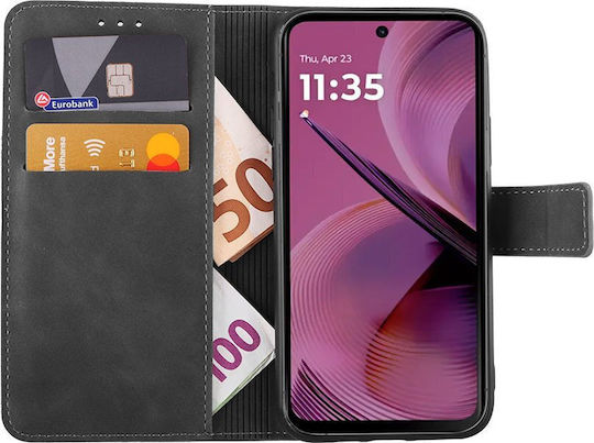 Lime Book Δερματίνης / Σιλικόνης Γκρι (Moto G55)