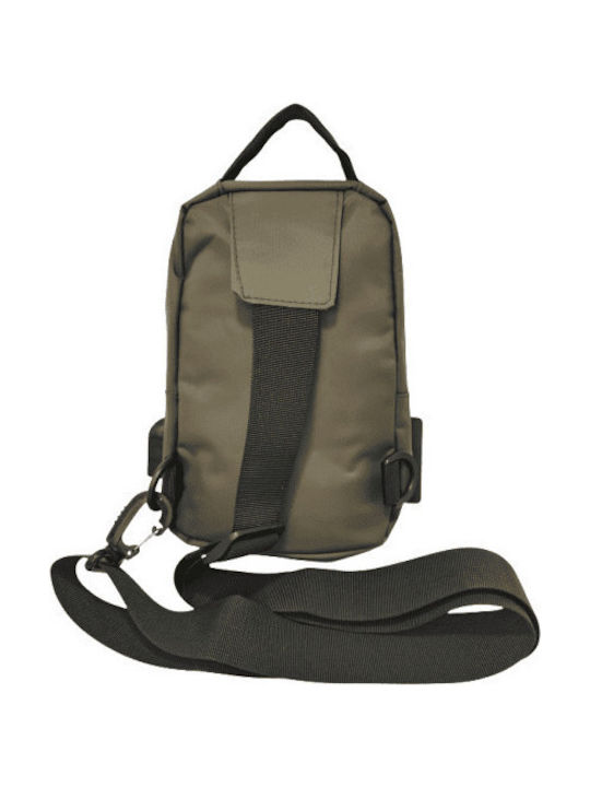 Geantă De Umăr / Tip Crossbody Kaki Pentru Bărbați