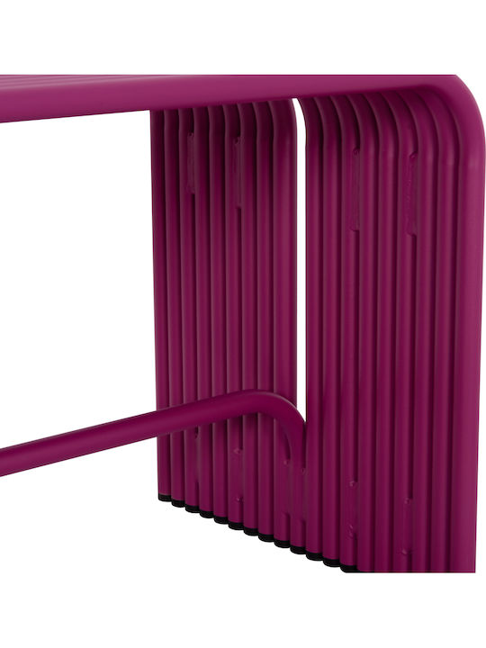 Intrepid Bench Outdoor Metal Purple 109.5x37x42cm