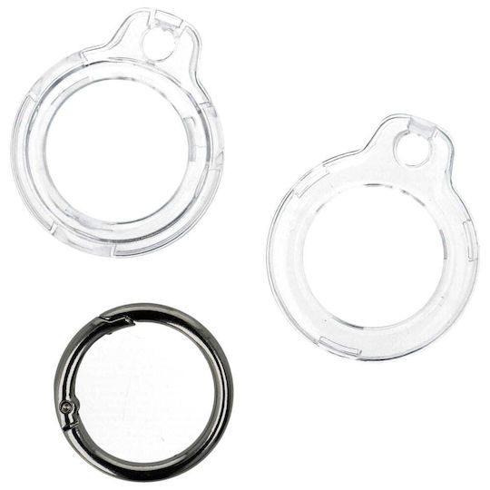 Bizon Case Locator Keychain Apple Airtag Transparent