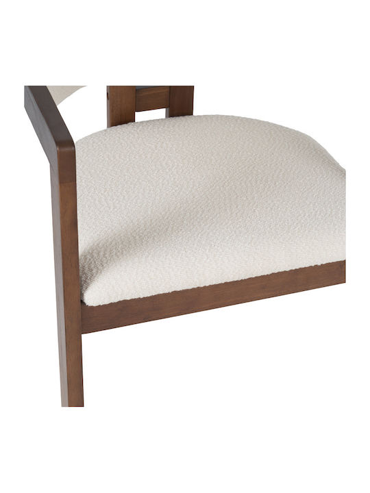 Winsor Dining Room Wooden Chair Beige 58.5x51x76cm