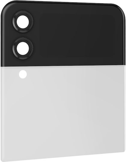 Original Upper Battery Cover Samsung Galaxy Z Flip 4 External Screen White