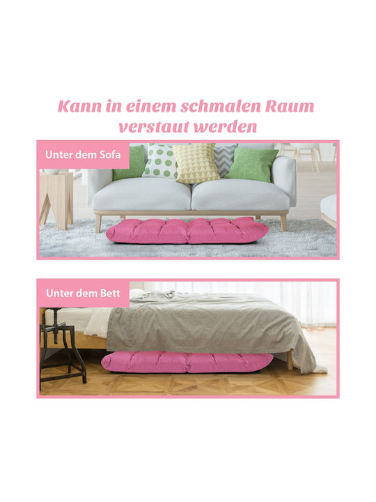 Multifunctional Bean Bag Chair Pink 55.5x106.5x10cm