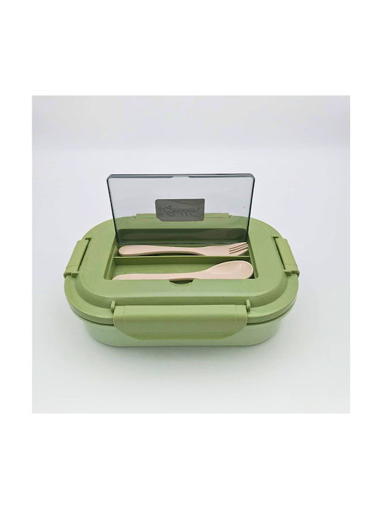 Uncle George Microwave Plastic Lunch Box Green 1600ml
