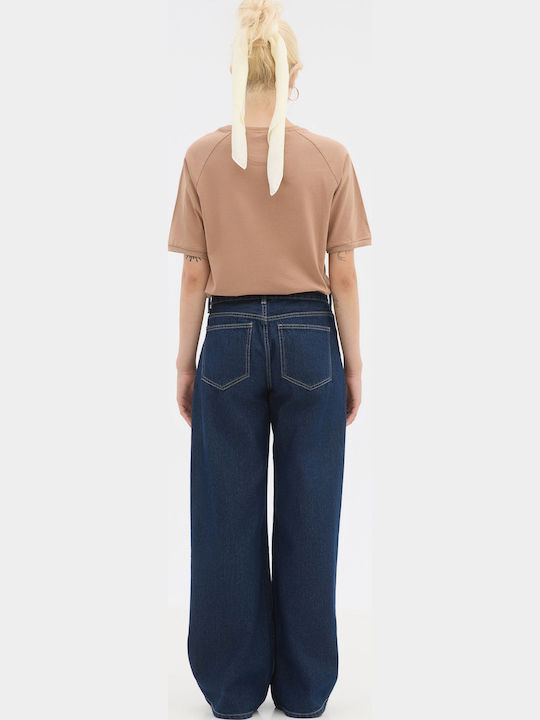 Bluza Tricou Cu Mânecă Scurtă Cămilă