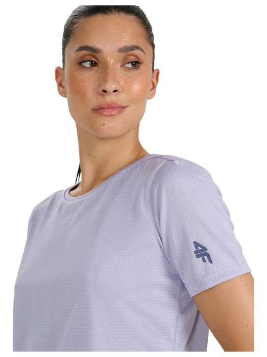 Functional Women's Athletic Blouse Short Sleeve Light Blue