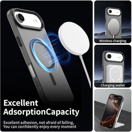Techsuit Umschlag Rückseite Silikon Schwarz (iPhone Air)