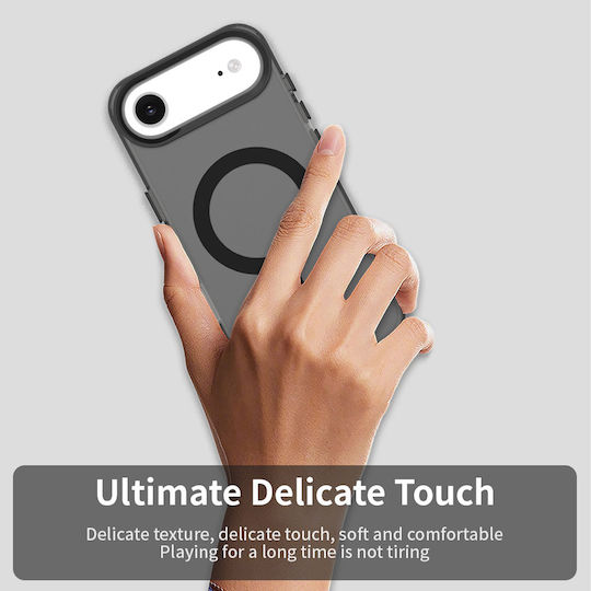 Techsuit Umschlag Rückseite Silikon Schwarz (iPhone Air)