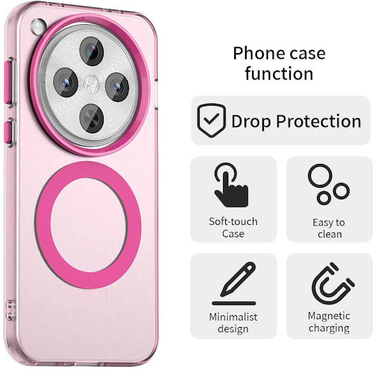 Techsuit Back Cover Σιλικόνης Ροζ (Oppo Find X8 Pro)